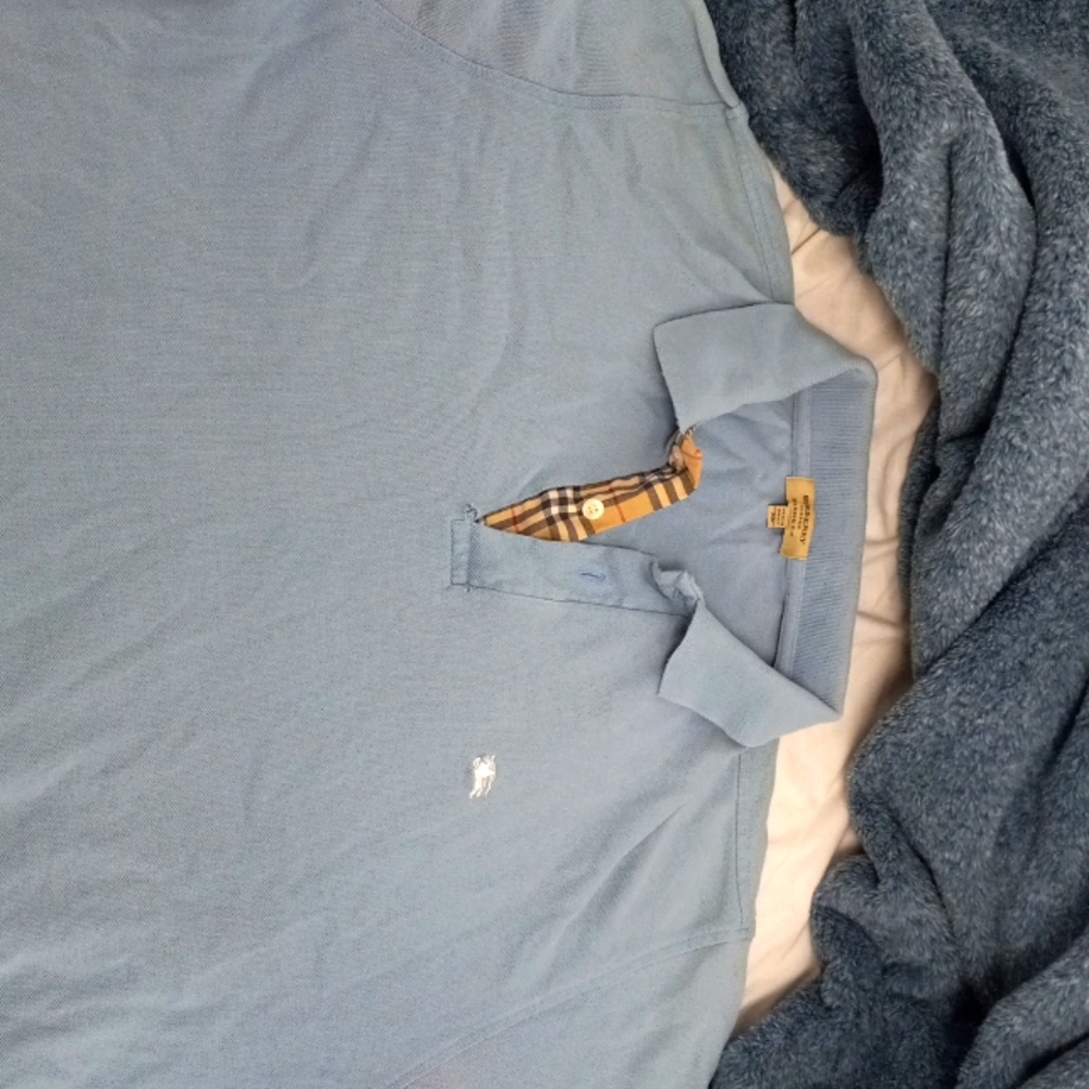 2 burberry london polos size XL lightly worn.
